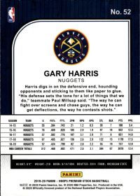 Gary Harris - Panini Hoops Premium Stock Base Set 2019-20, Nr. 52