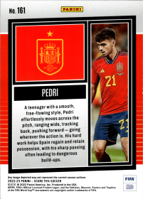 Pedri - Panini Score FIFA Base Set 2022-23, Nr. 161