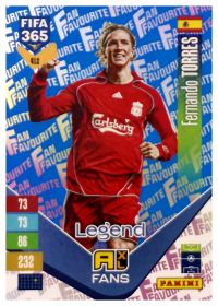 Fernando Torres - Panini Adrenalyn XL FIFA 365 Fan Favourites 2026-27, Nr. 412 – Blue, Insert
