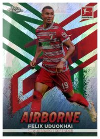 Felix Uduokhai - Topps Chrome Bundesliga Airborne 2022-23, Nr. AB-FU – Insert