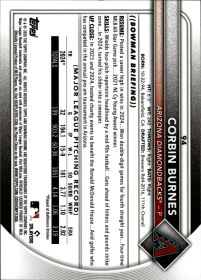 Corbin Burnes - Topps Bowman Chrome Base Set 2025, Nr. 94