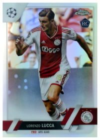 Lorenzo Lucca - Topps Chrome UEFA Club Competitions Base Set 2022-23, Nr. 143 – Rookie Card, Refractor