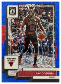 Ayo Dosunmu - Panini Donruss Optic Base Set 2022-23, Nr. 63 – Nummeriert, Blue Sparkle