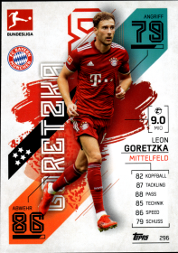 Leon Goretzka - Topps Match Attax Bundesliga 2021-22, Nr. 296