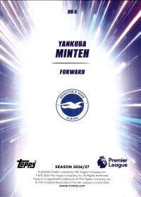 Yankuba Minteh - Topps Flagship Premier League Nitro Boost 2026-27, Nr. NB 6 – Insert