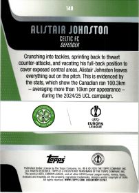 Alistair Johnston - Topps UEFA Club Competitions Base Set 2025-26, Nr. 148