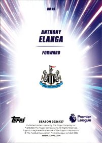 Anthony Elanga - Topps Flagship Premier League Nitro Boost 2026-27, Nr. NB 19 – Insert