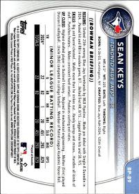 Sean Keys - Topps Bowman Prospects 2025, Nr. BP-89