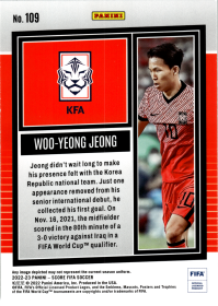 Woo-Yeong Jeong - Panini Score FIFA Base Set 2022-23, Nr. 109