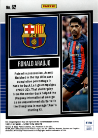 Ronald Araújo - Panini Score FIFA Base Set 2022-23, Nr. 62