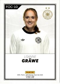 Lisanne Gräwe - Panini DFB-Frauen Team-Set FOC 2025, Nr. FOC-10 – Insert