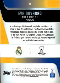 Eva Navarro - Topps Chrome UEFA Women's Champions League Base Set 2025-26, Nr. 25