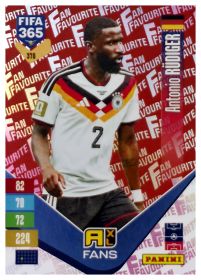 Antonio Rüdiger - Panini Adrenalyn XL FIFA 365 Fan Favourites 2026-27, Nr. 370 – Red, Insert