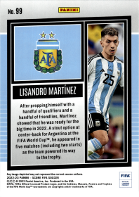 Lisandro Martínez - Panini Score FIFA Base Set 2022-23, Nr. 99