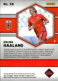 Erling Haaland - Panini Mosaic FIFA Road to World Cup Base Set 2021-22, Nr. 56
