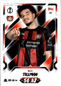 Malik Tillman - Topps Match Attax UEFA Club Competitions Base Set 2026-27, Nr. 287