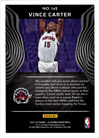 Vince Carter - Panini Illusions Base Set 2021-22, Nr. 142