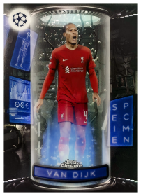 Virgil van Dijk - Topps Chrome UEFA Club Competitions Specimens 2022-23, Nr. S-4
