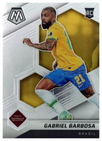 Gabriel Barbosa - Panini Mosaic FIFA Road to World Cup Base Set 2021-22, Nr. 164 – Rookie Card