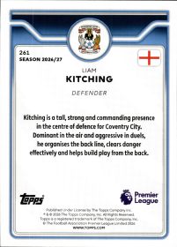 Liam Kitching - Topps Flagship Premier League Base Set 2026-27, Nr. 261 – Rookie Card
