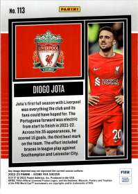 Diogo Jota - Panini Score FIFA Base Set 2022-23, Nr. 113