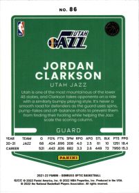 Jordan Clarkson - Panini Donruss Optic Base Set 2021-22, Nr. 86