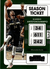 Giannis Antetokounmpo - Panini Contenders Season Ticket 2021-22, Nr. 73