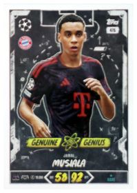 Jamal Musiala - Topps Match Attax UEFA Club Competitions Genuine Genius 2026-27, Nr. 475