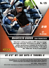 Mauricio Dubon - Panini Mosaic Base Set 2021, Nr. 125