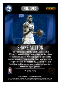 Shake Milton - Panini Illusions Base Set 2020-21, Nr. 140