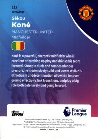 Sékou Koné - Topps Chrome Premier League Base Set 2025-26, Nr. 133 – Rookie Card, Refractor