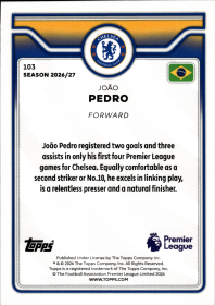 João Pedro - Topps Flagship Premier League Base Set 2026-27, Nr. 103