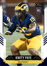 Kwity Paye - Panini Score Base Set 2021, Nr. 346 – Rookie Card