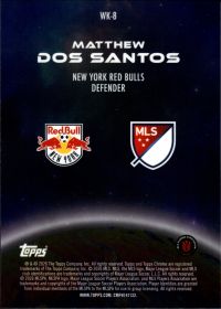 Matthew Dos Santos - Topps Chrome MLS Wonderkids 2026, Nr. WK-8 – Rookie Card, Insert