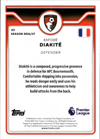 Bafodé Diakité - Topps Flagship Premier League Base Set 2026-27, Nr. 49