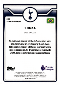 Souza - Topps Flagship Premier League Base Set 2026-27, Nr. 248 – Rookie Card
