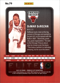 DeMar DeRozan - Panini Donruss Elite Base Set 2021-22, Nr. 79