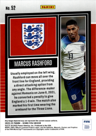 Marcus Rashford - Panini Score FIFA Base Set 2022-23, Nr. 52