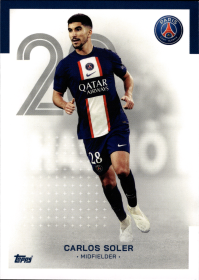 Carlos Soler - Topps Paris Saint-Germain Official Team Set 2023-24, Nr. 20