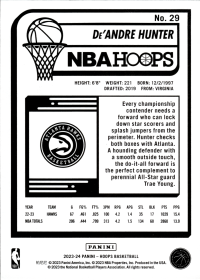 De'Andre Hunter - Panini Hoops Base Set 2023-24, Nr. 29