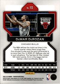 DeMar DeRozan - Panini Prizm Base Set 2021-22, Nr. 113