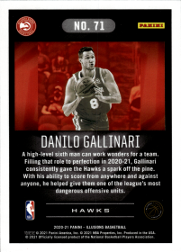 Danilo Gallinari - Panini Illusions Base Set 2020-21, Nr. 71
