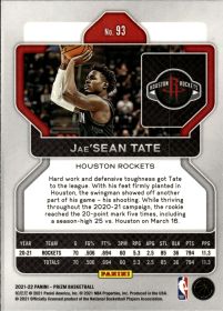 Jae'Sean Tate - Panini Prizm Base Set 2021-22, Nr. 93