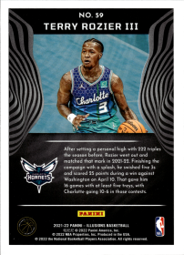 Terry Rozier III - Panini Illusions Base Set 2021-22, Nr. 59