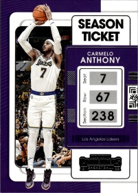 Carmelo Anthony - Panini Contenders Season Ticket 2021-22, Nr. 82
