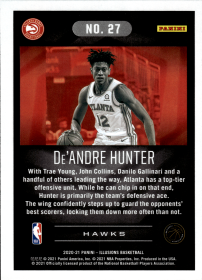 De'Andre Hunter - Panini Illusions Base Set 2020-21, Nr. 27