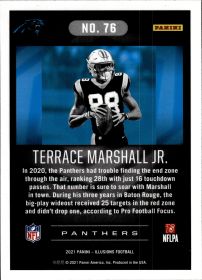 Terrace Marshall Jr. - Panini Illusions Base Set 2021, Nr. 76 – Rookie Card