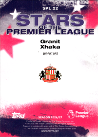 Granit Xhaka - Topps Flagship Premier League Stars of the Premier League 2026-27, Nr. SPL 22 – Insert