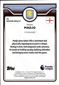 Brian Madjo - Topps Flagship Premier League Base Set 2026-27, Nr. 46 – Rookie Card