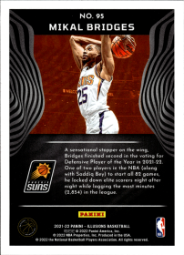 Mikal Bridges - Panini Illusions Base Set 2021-22, Nr. 95